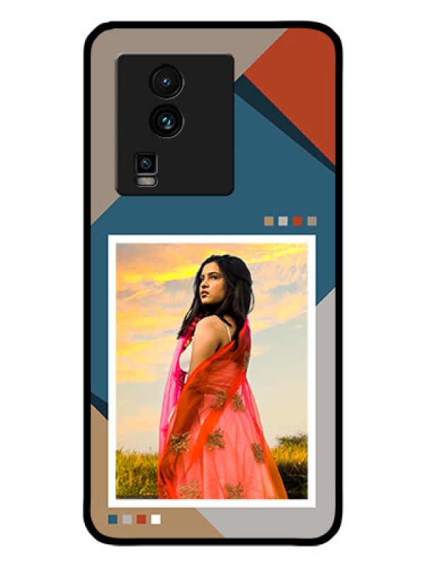 Custom iQOO Neo 7 5G Personalized Glass Phone Case - Retro color pallet Design