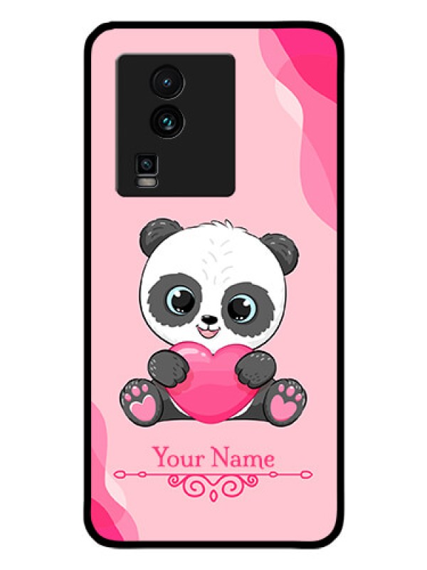 Custom iQOO Neo 7 5G Custom Glass Mobile Case - Cute Panda Design