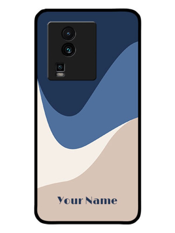 Custom iQOO Neo 7 5G Custom Glass Phone Case - Abstract Drip Art Design