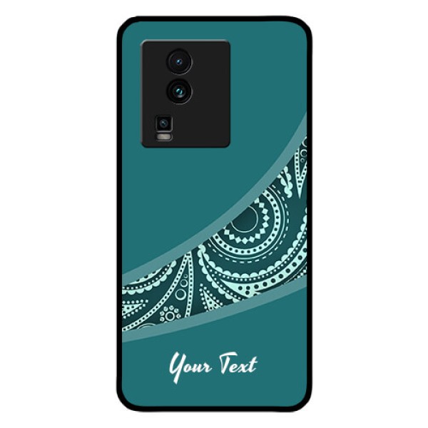 iQOO Neo 7 5G Photo Printing on Glass Case - semi visible floral Design