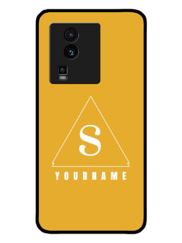 Custom iQOO Neo 7 5G Personalized Glass Phone Case - simple triangle Design