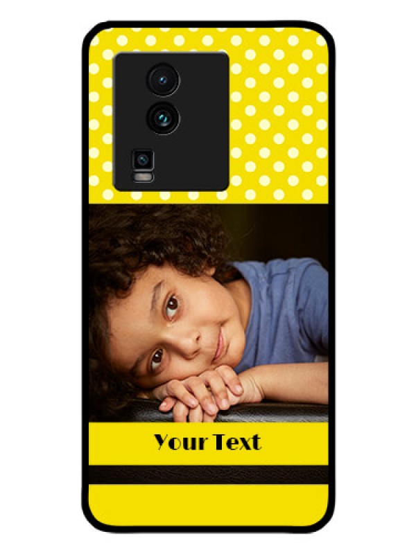 Custom iQOO Neo 7 Pro 5G Custom Glass Phone Case - Bright Yellow Case Design