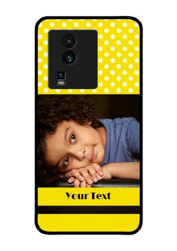 iQOO Neo 7 Pro 5G Custom Glass Phone Case - Bright Yellow Case Design