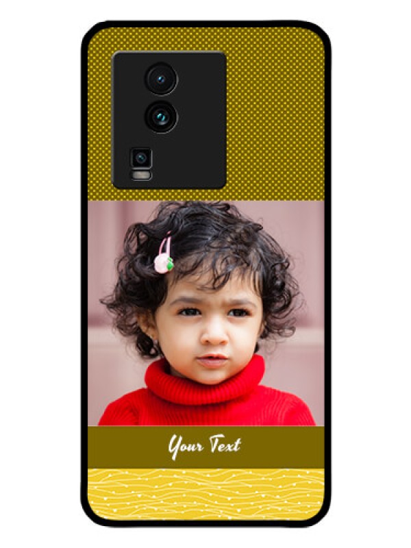 Custom iQOO Neo 7 Pro 5G Custom Glass Phone Case - Simple Green Color Design