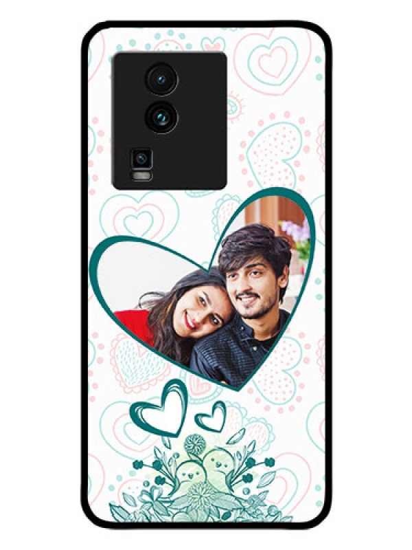 Custom iQOO Neo 7 Pro 5G Photo Printing on Glass Case - Premium Couple Design