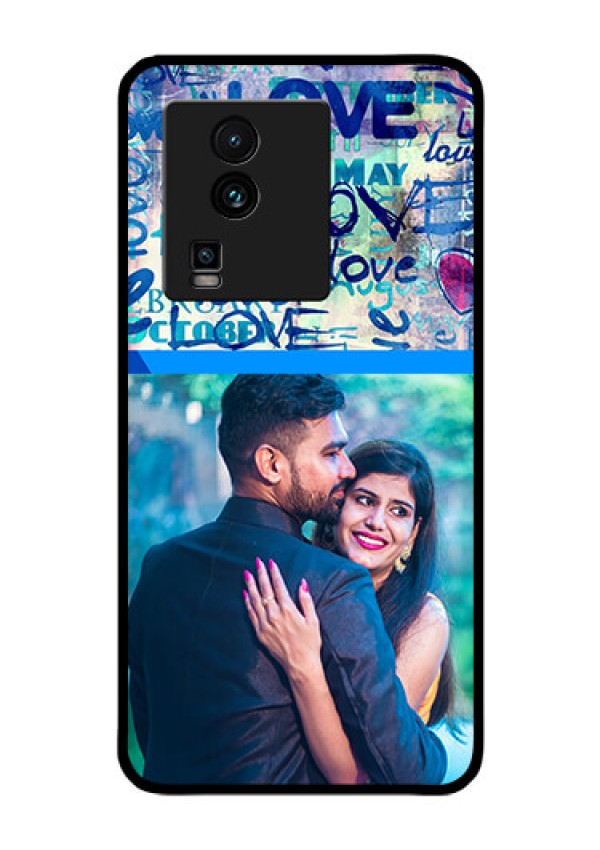 iQOO Neo 7 Pro 5G Custom Glass Mobile Case - Colorful Love Design