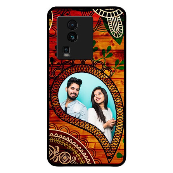 iQOO Neo 7 Pro 5G Personalized Glass Phone Case - Abstract Colorful Design