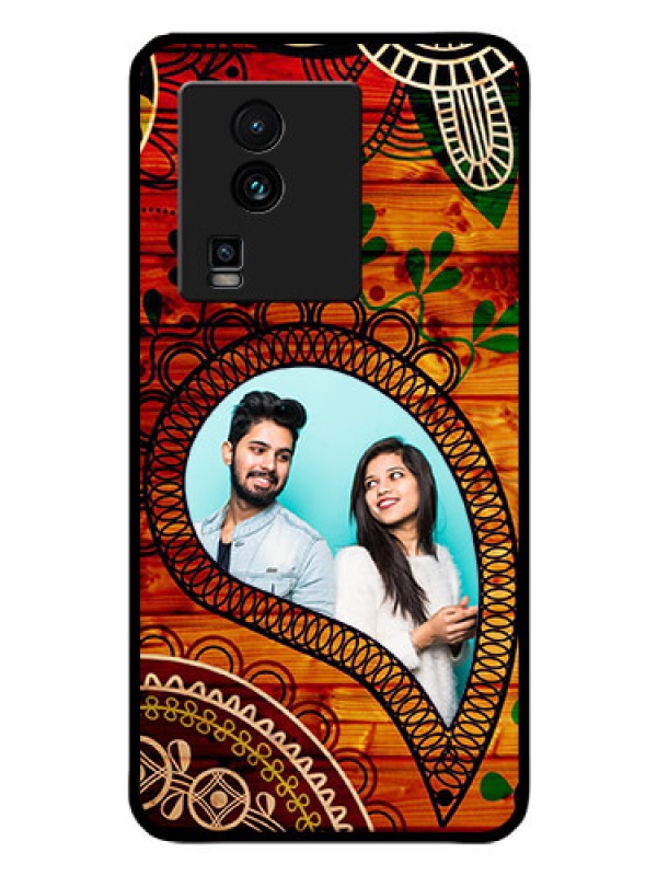 Custom iQOO Neo 7 Pro 5G Personalized Glass Phone Case - Abstract Colorful Design