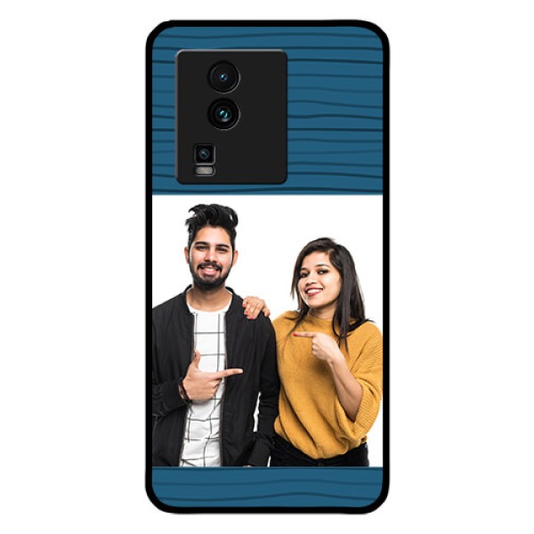 iQOO Neo 7 Pro 5G Custom Glass Phone Case - Blue Pattern Cover Design iQOO Neo 7 Pro 5G Custom Glass Phone Case - Blue Pattern Cover Design