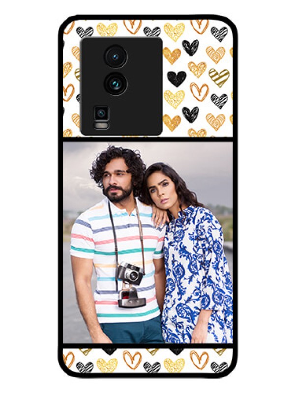 Custom iQOO Neo 7 Pro 5G Photo Printing on Glass Case - Love Symbol Design