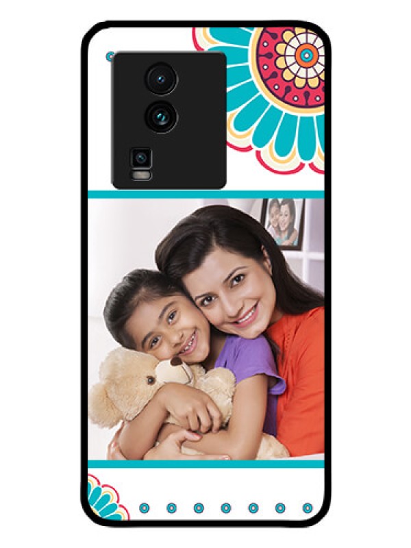 Custom iQOO Neo 7 Pro 5G Custom Glass Phone Case - Flower Design