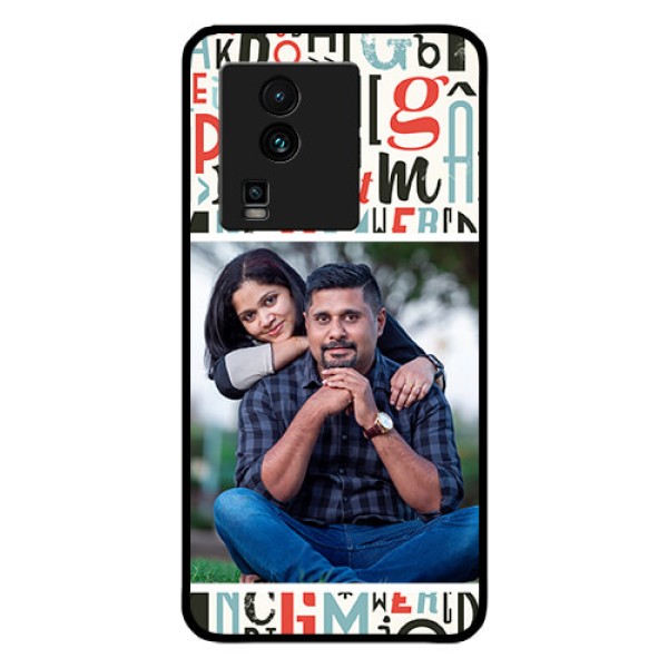 iQOO Neo 7 Pro 5G Personalized Glass Phone Case - Alphabet Design