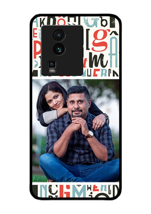 iQOO Neo 7 Pro 5G Personalized Glass Phone Case - Alphabet Design