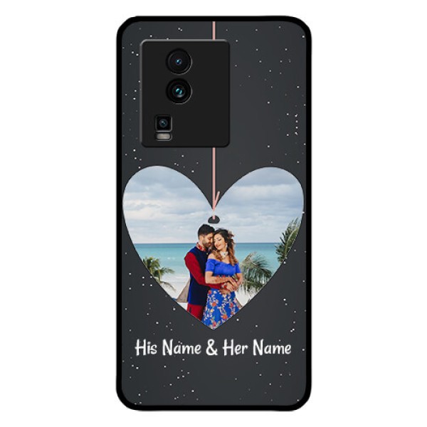iQOO Neo 7 Pro 5G Custom Glass Phone Case - Hanging Heart Design