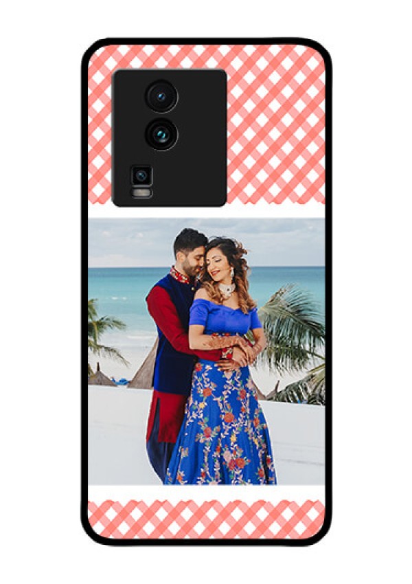 iQOO Neo 7 Pro 5G Personalized Glass Phone Case - Pink Pattern Design
