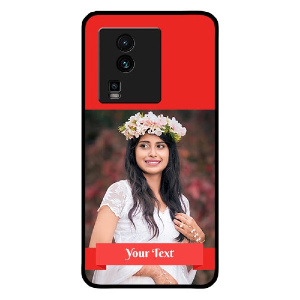 iQOO Neo 7 Pro 5G Custom Glass Phone Case - Simple Red Color Design iQOO Neo 7 Pro 5G Custom Glass Phone Case - Simple Red Color Design