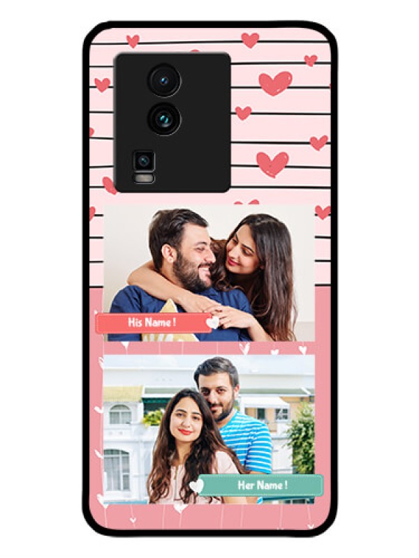 Custom iQOO Neo 7 Pro 5G Custom Glass Mobile Case - Photo with Heart Design