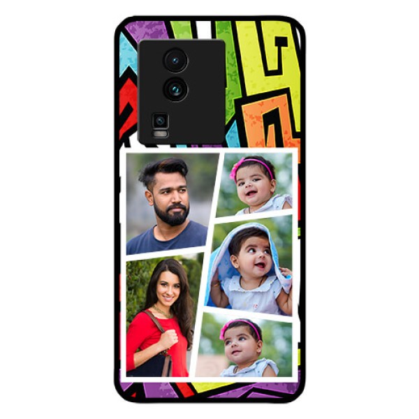 iQOO Neo 7 Pro 5G Custom Glass Phone Case - Graffiti pattern Design