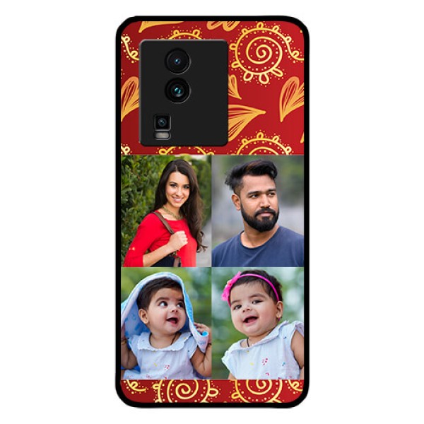iQOO Neo 7 Pro 5G Photo Printing on Glass Case - 4 Image Traditional Design iQOO Neo 7 Pro 5G Photo Printing on Glass Case - 4 Image Traditional Design