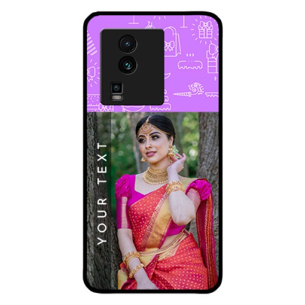 iQOO Neo 7 Pro 5G Custom Glass Mobile Case - Birthday Icons Design