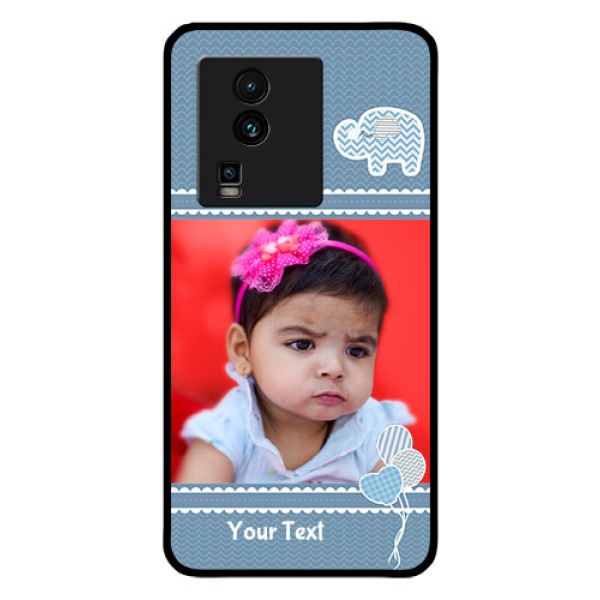 iQOO Neo 7 Pro 5G Photo Printing on Glass Case - with Kids Pattern Design