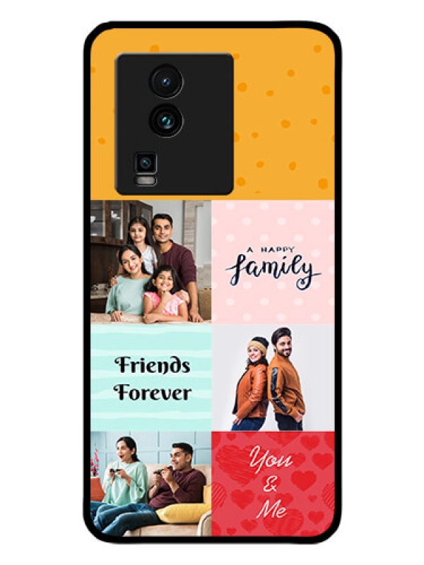 Custom iQOO Neo 7 Pro 5G Personalized Glass Phone Case - Images with Quotes Design