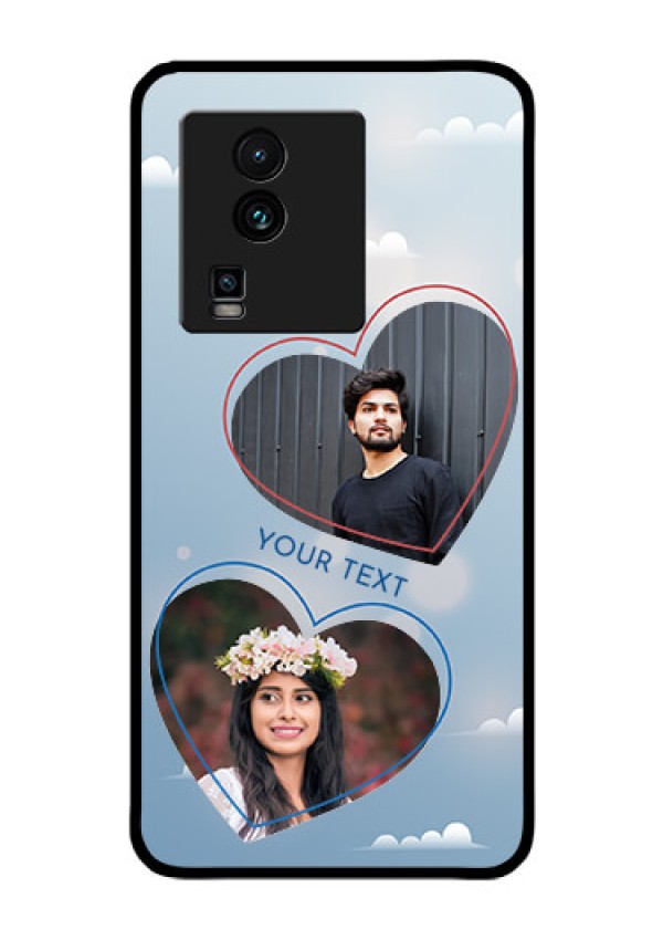 iQOO Neo 7 Pro 5G Custom Glass Mobile Case - Blue Color Couple Design