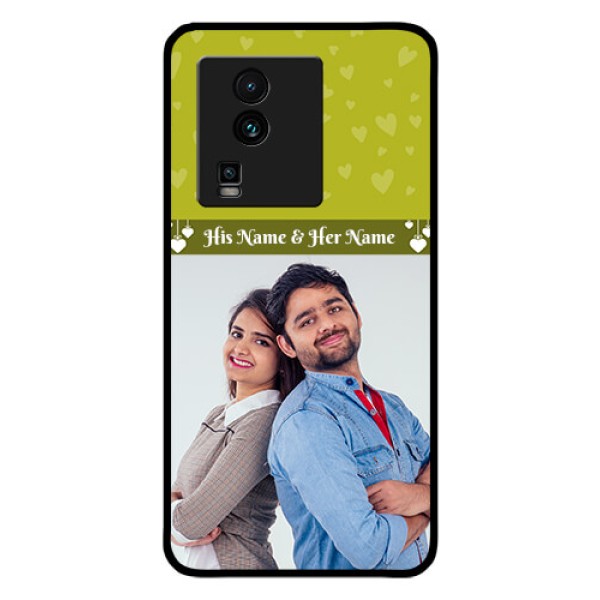 iQOO Neo 7 Pro 5G Custom Glass Phone Case - You & Me Heart Design