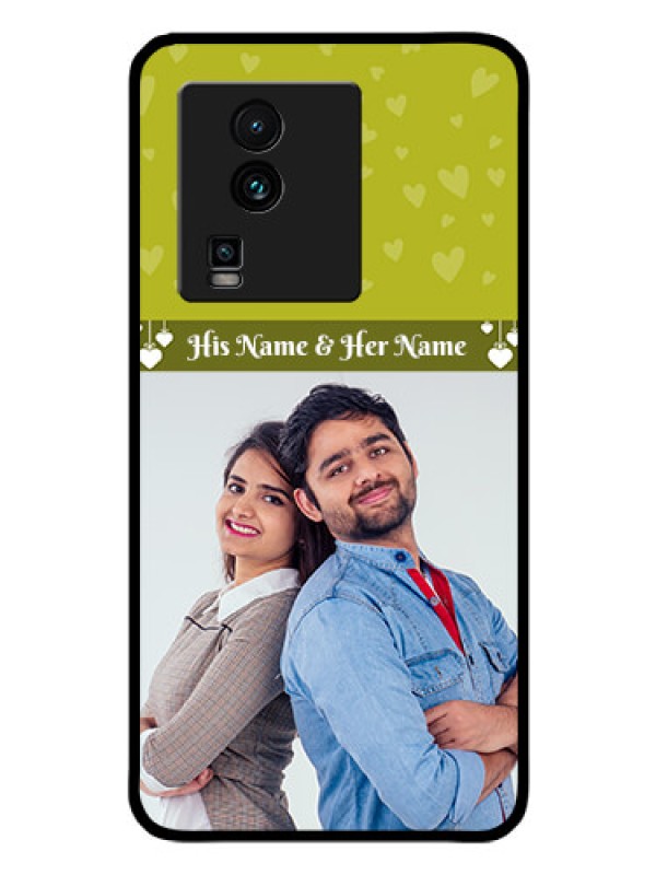 Custom iQOO Neo 7 Pro 5G Custom Glass Phone Case - You & Me Heart Design