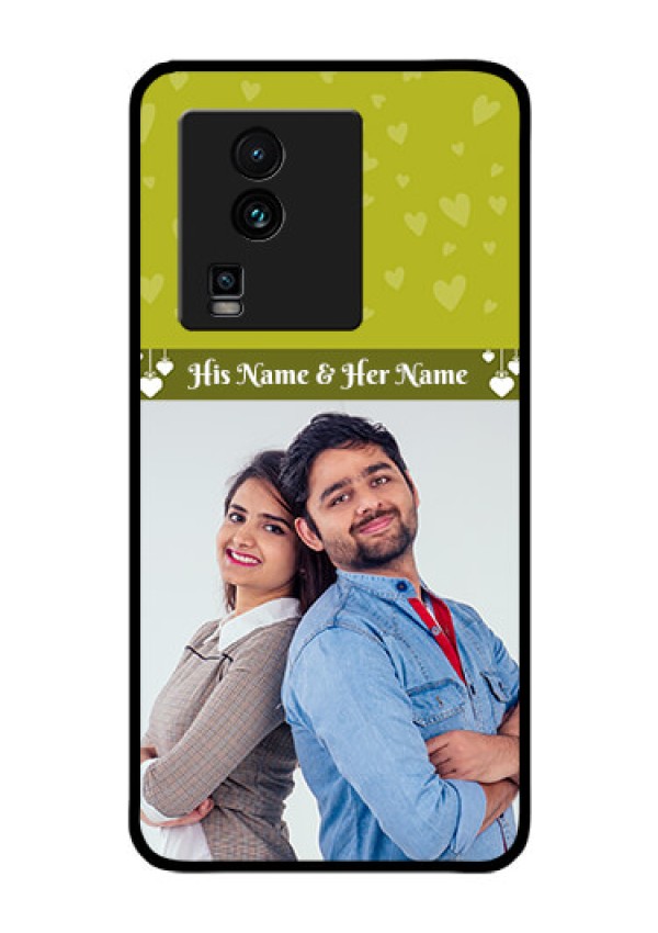 iQOO Neo 7 Pro 5G Custom Glass Phone Case - You & Me Heart Design