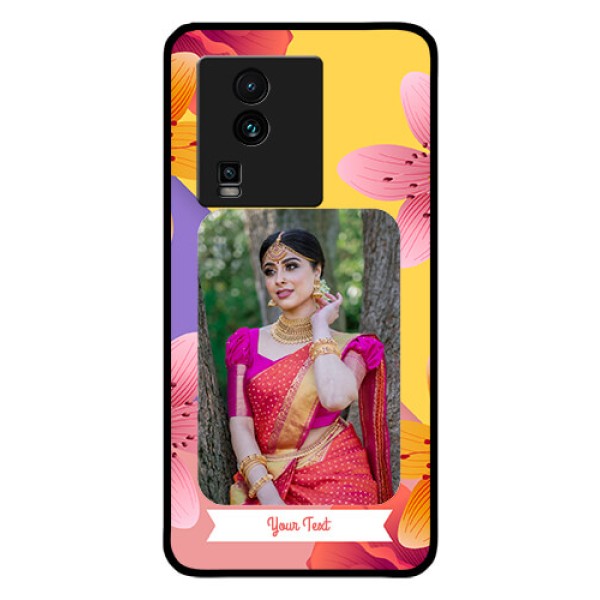 iQOO Neo 7 Pro 5G Custom Glass Mobile Case - 3 Image With Vintage Floral Design iQOO Neo 7 Pro 5G Custom Glass Mobile Case - 3 Image With Vintage Floral Design