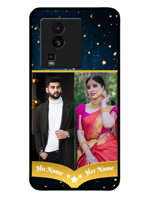 Custom iQOO Neo 7 Pro 5G Custom Glass Phone Case - Galaxy Stars Backdrop Design