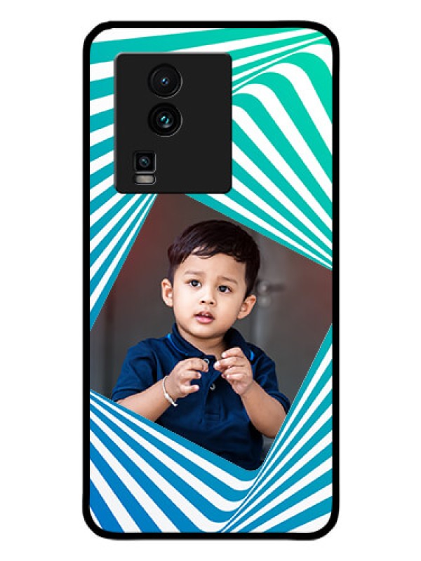 Custom iQOO Neo 7 Pro 5G Personalized Glass Phone Case - Abstract Spiral Design