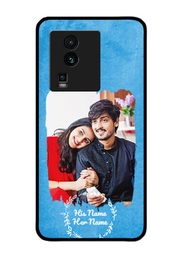 iQOO Neo 7 Pro 5G Custom Glass Phone Case - Blue Color Vintage Design