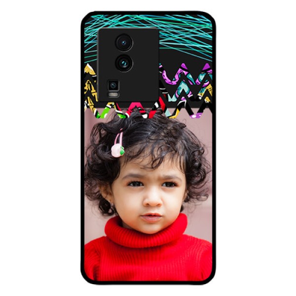 iQOO Neo 7 Pro 5G Personalized Glass Phone Case - Neon Abstract Design
