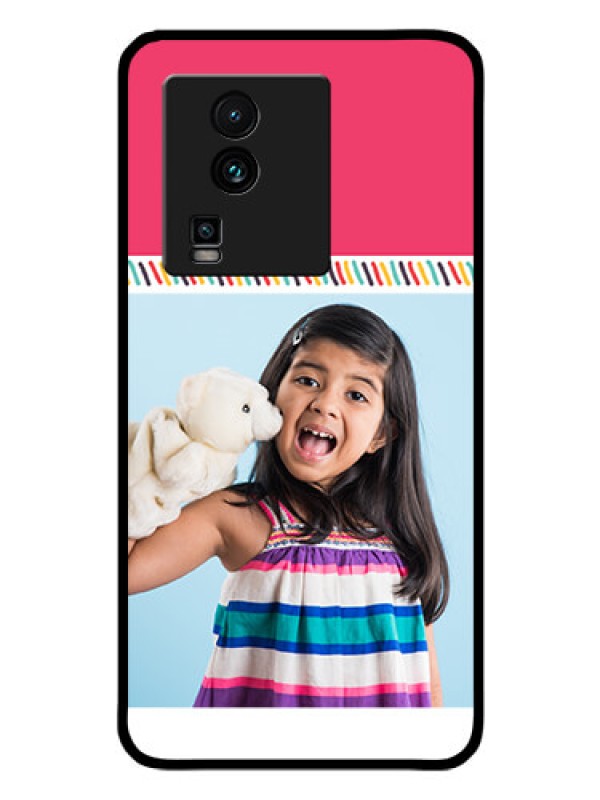 Custom iQOO Neo 7 Pro 5G Personalized Glass Phone Case - Line art design