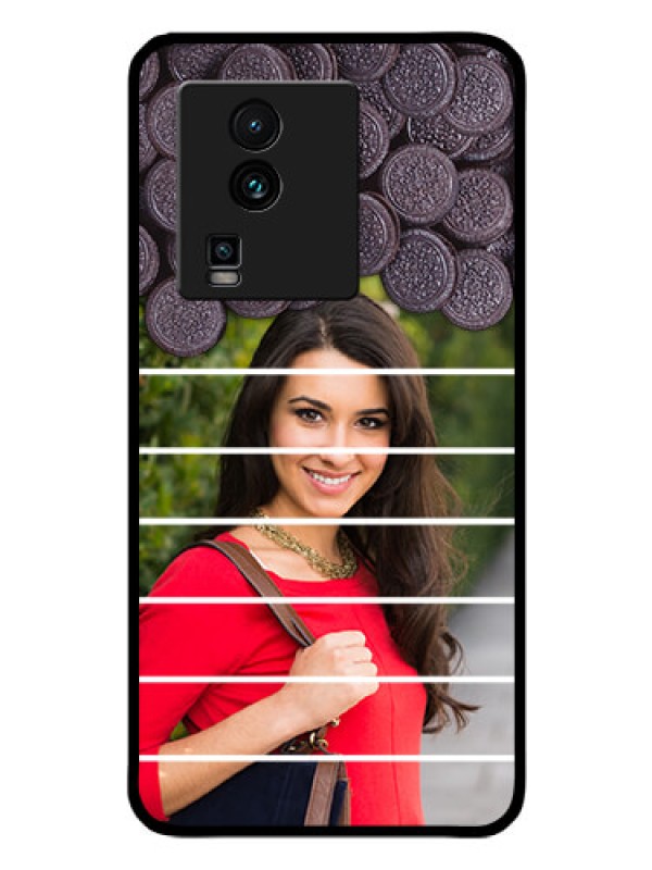 Custom iQOO Neo 7 Pro 5G Custom Glass Phone Case - with Oreo Biscuit Design