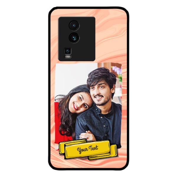 iQOO Neo 7 Pro 5G Personalized Glass Phone Case - Marble Texture Design