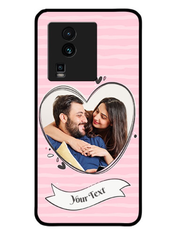 Custom iQOO Neo 7 Pro 5G Custom Glass Phone Case - Vintage Heart Design