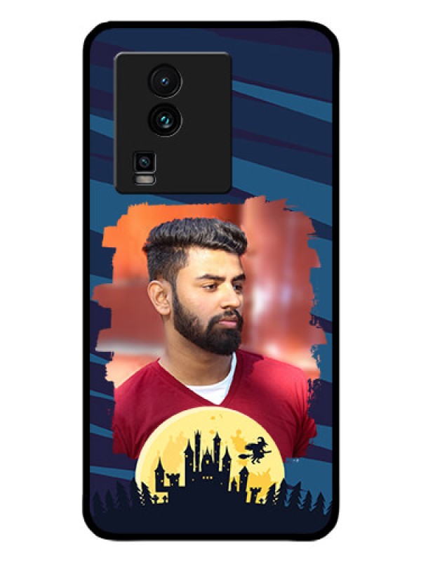 Custom iQOO Neo 7 Pro 5G Photo Printing on Glass Case - Halloween Witch Design