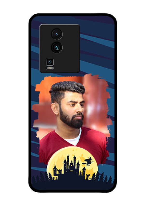 iQOO Neo 7 Pro 5G Photo Printing on Glass Case - Halloween Witch Design