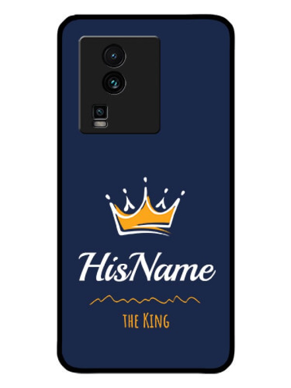 Custom iQOO Neo 7 Pro 5G Glass Phone Case King with Name