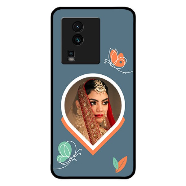 iQOO Neo 7 Pro 5G Custom Glass Mobile Case - Droplet Butterflies Design