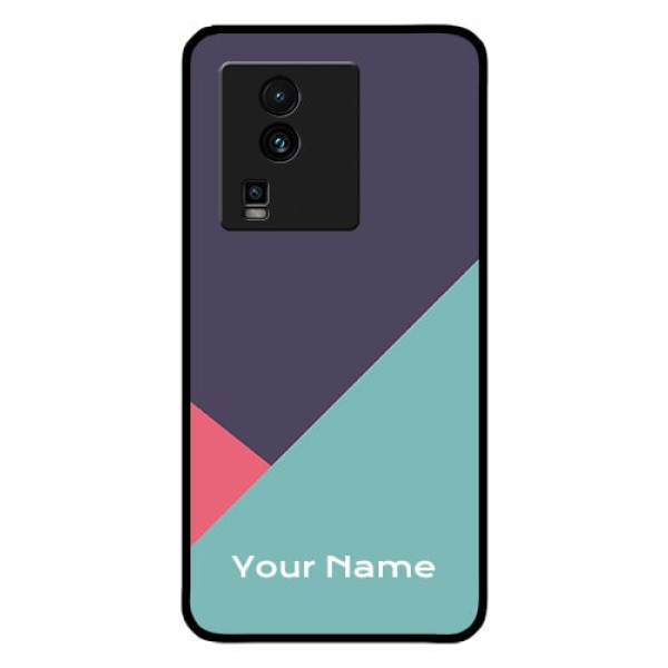 iQOO Neo 7 Pro 5G Custom Glass Mobile Case - Tri Color abstract Design