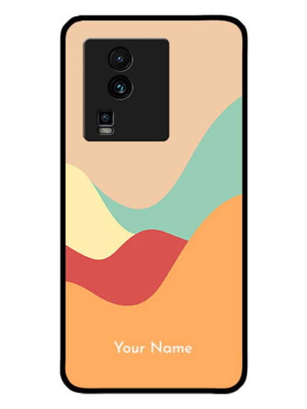 Custom iQOO Neo 7 Pro 5G Personalized Glass Phone Case - Ocean Waves Multi-colour Design