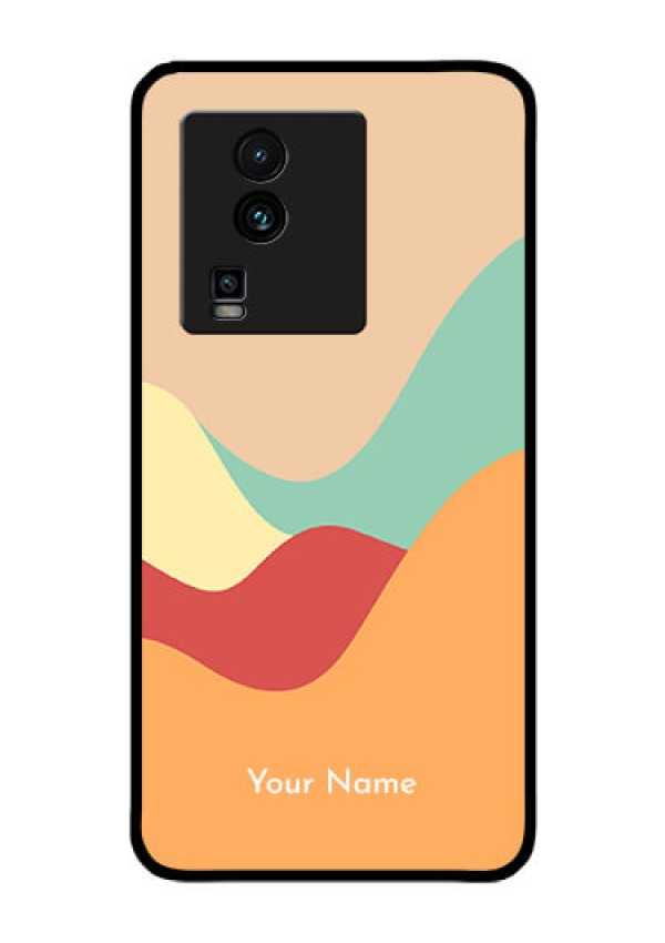 iQOO Neo 7 Pro 5G Personalized Glass Phone Case - Ocean Waves Multi-colour Design