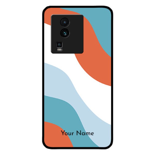 iQOO Neo 7 Pro 5G Custom Glass Mobile Case - coloured Waves Design