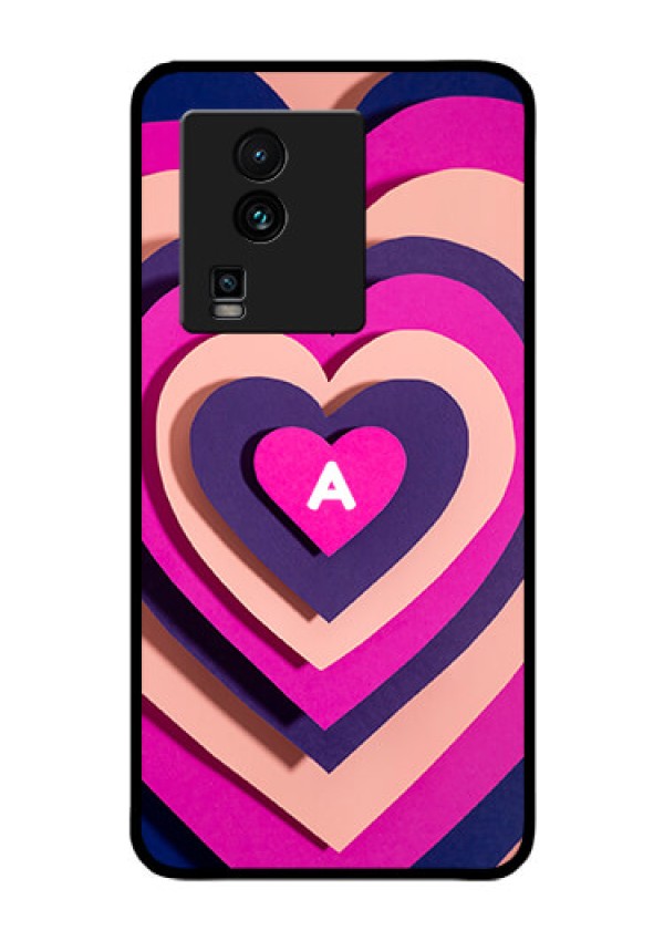 iQOO Neo 7 Pro 5G Custom Glass Mobile Case - Cute Heart Pattern Design