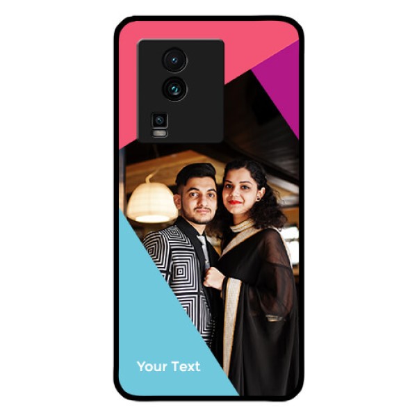 iQOO Neo 7 Pro 5G Custom Glass Mobile Case - Stacked Triple colour Design iQOO Neo 7 Pro 5G Custom Glass Mobile Case - Stacked Triple colour Design