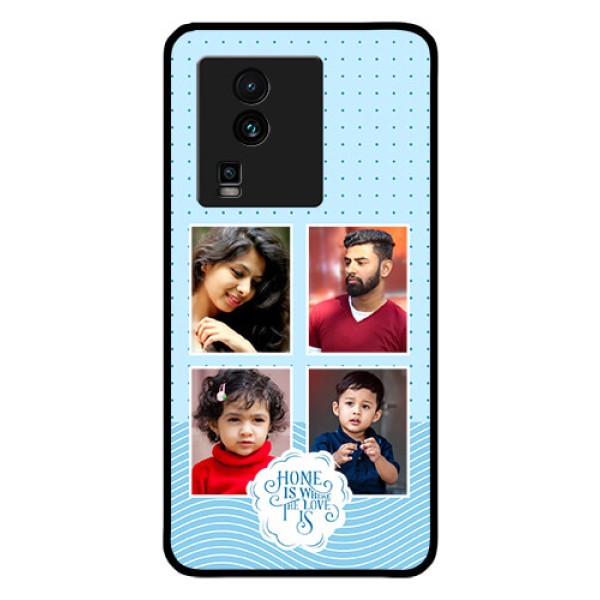 iQOO Neo 7 Pro 5G Custom Glass Phone Case - Cute love quote with 4 pic upload Design iQOO Neo 7 Pro 5G Custom Glass Phone Case - Cute love quote with 4 pic upload Design